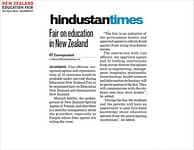 Hindustan Times, New Zealand Education